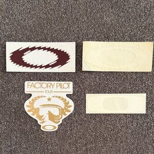 Oakley Vintage 2 Static O & Square O Decals Factory Pilot Stickers Lot NEW